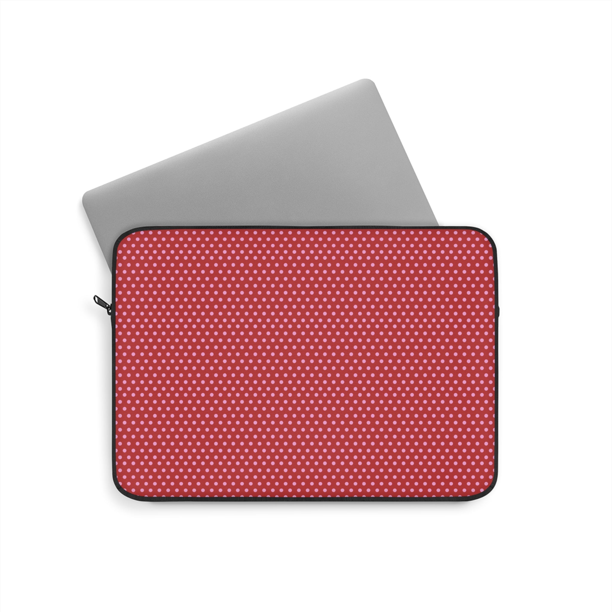 RED PINK POLKA DOTS KINDLE IPAD & LAPTOP SLEEVE