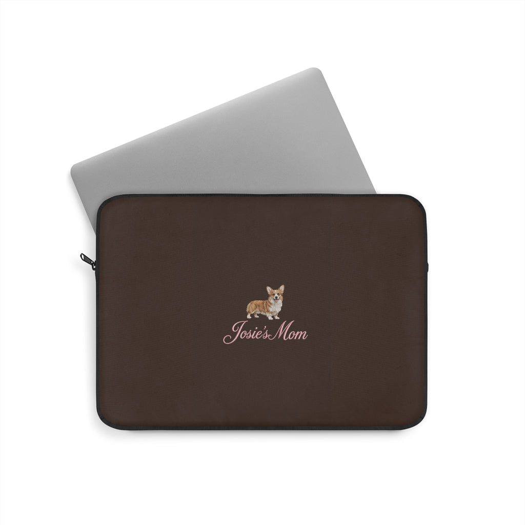 PERSONALIZED BROWN CORGI DOG MOM CUSTOM NAME KINDLE IPAD & LAPTOP SLEEVE