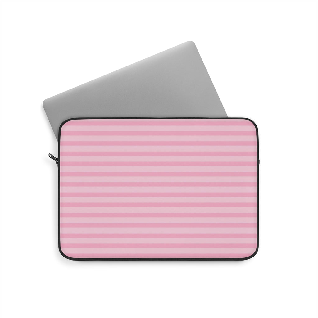 PINK COTTON CANDY STRIPES IPAD & LAPTOP SLEEVE