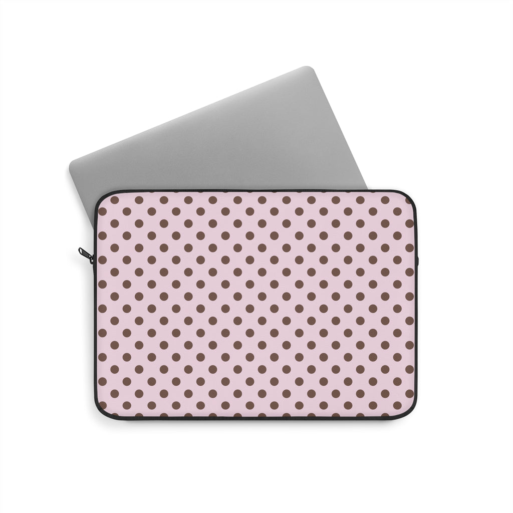 SWEET COCOA POLKA DOTS NEOPRENE KINDLE IPAD & LAPTOP SLEEVE