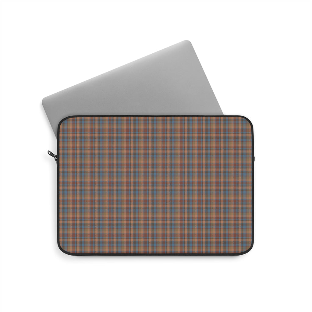 BROWN PLAID CHECKERED KINDLE IPAD & LAPTOP SLEEVE
