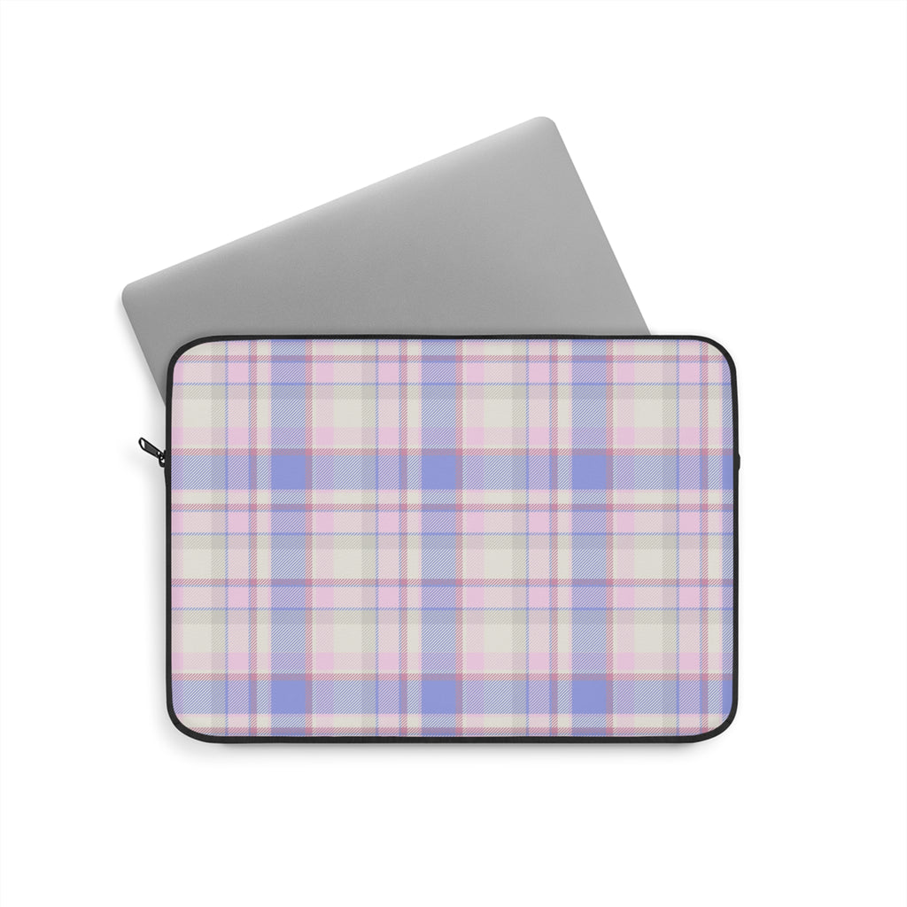 PASTEL PLAID COUNTRYSIDE FLANNEL KINDLE IPAD & LAPTOP SLEEVE