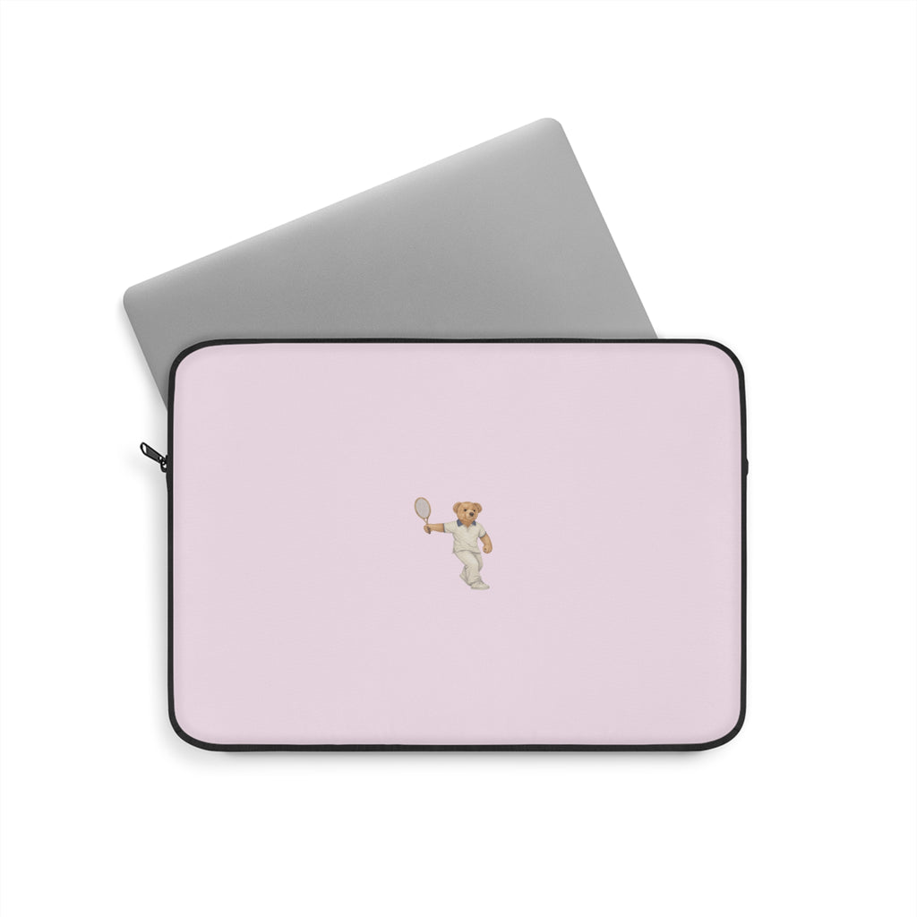 BABY PINK TENNIS TEDDY BEAR KINDLE IPAD & LAPTOP SLEEVE