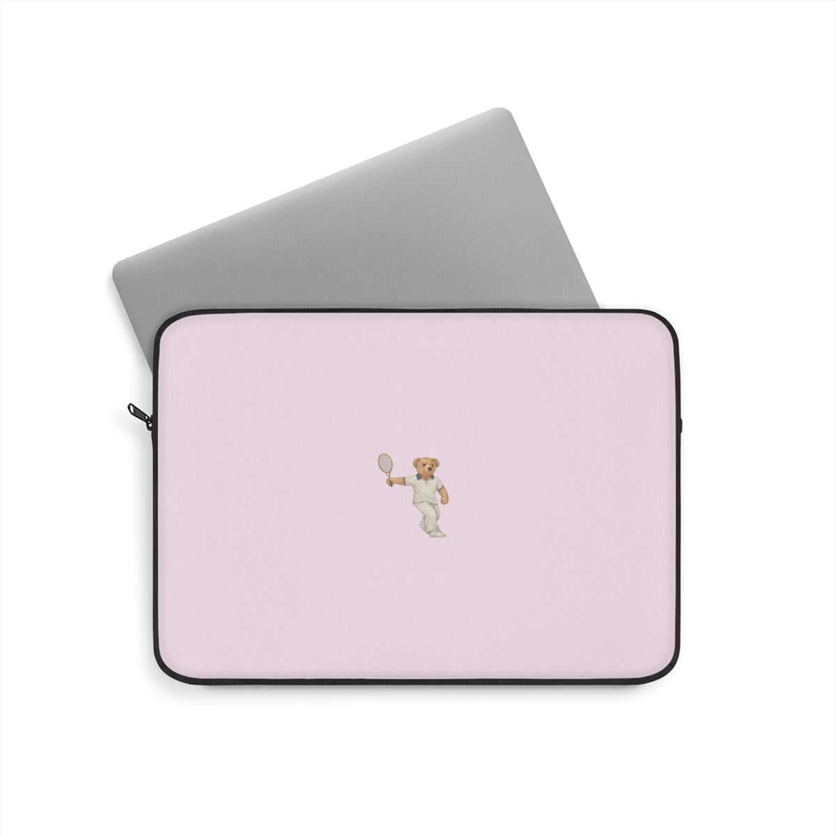 BABY PINK TENNIS TEDDY BEAR KINDLE IPAD & LAPTOP SLEEVE