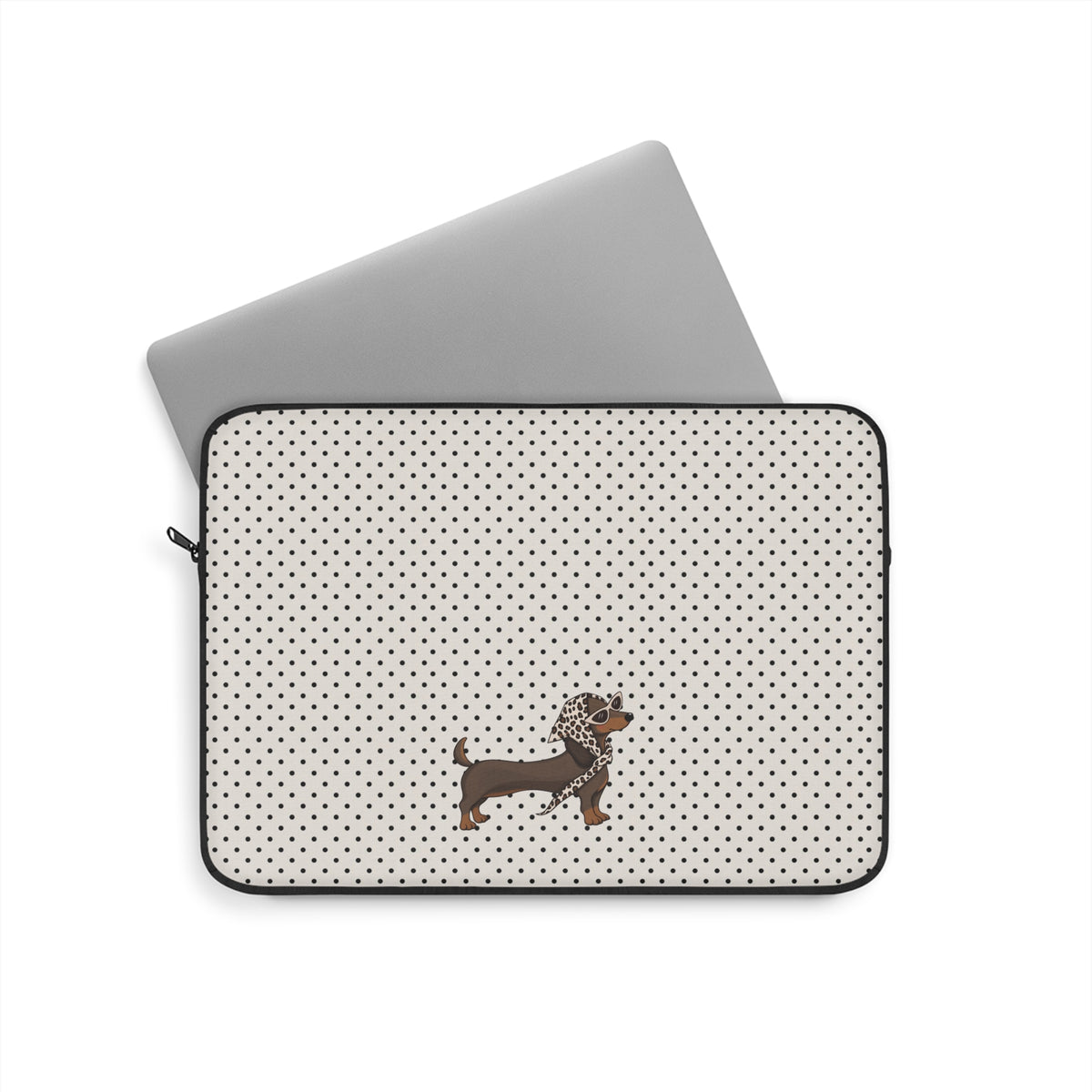 CLASSIC POLKA DOTS DACHSHUND KINDLE IPAD & LAPTOP SLEEVE