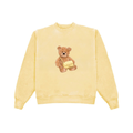 YELLOW TEDDY BEAR COZY CLUB CREWNECK