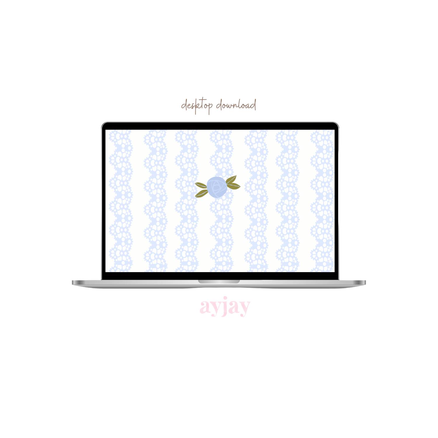 AYJAY BLUE LACE KNIT SCREENSAVER