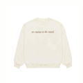 IVORY NO CRYING ON THE RANCH COZY CLUB CREWNECK