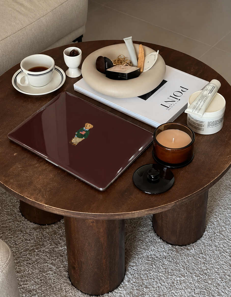 BROWN CLASSIC TEDDY BEAR MACBOOK COVERS