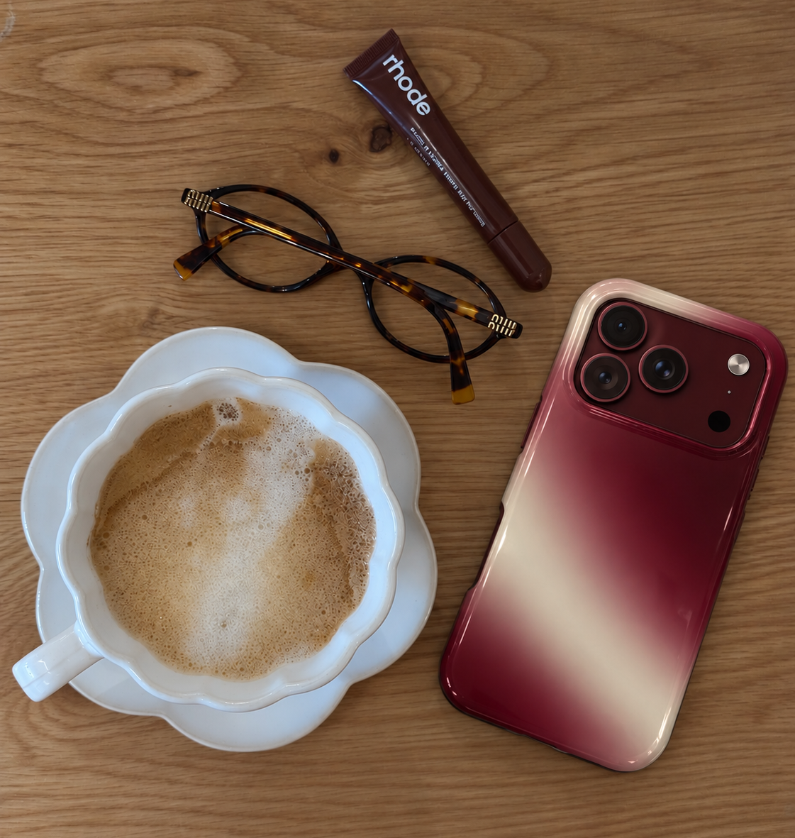 BURGUNDY SUNBEAM PHONE CASE