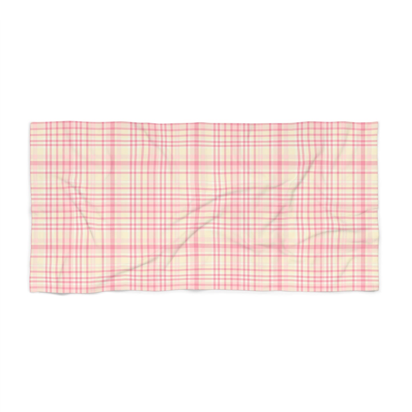 SORBET PLAID BEACH TOWEL