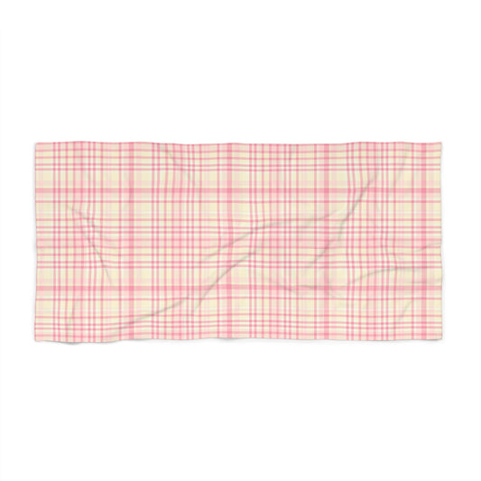 SORBET PLAID BEACH TOWEL