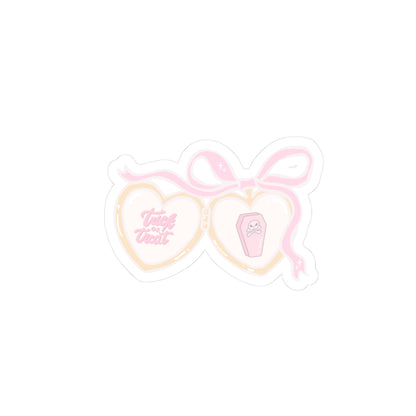 TRICK OR TREAT HEART LOCKET STICKER