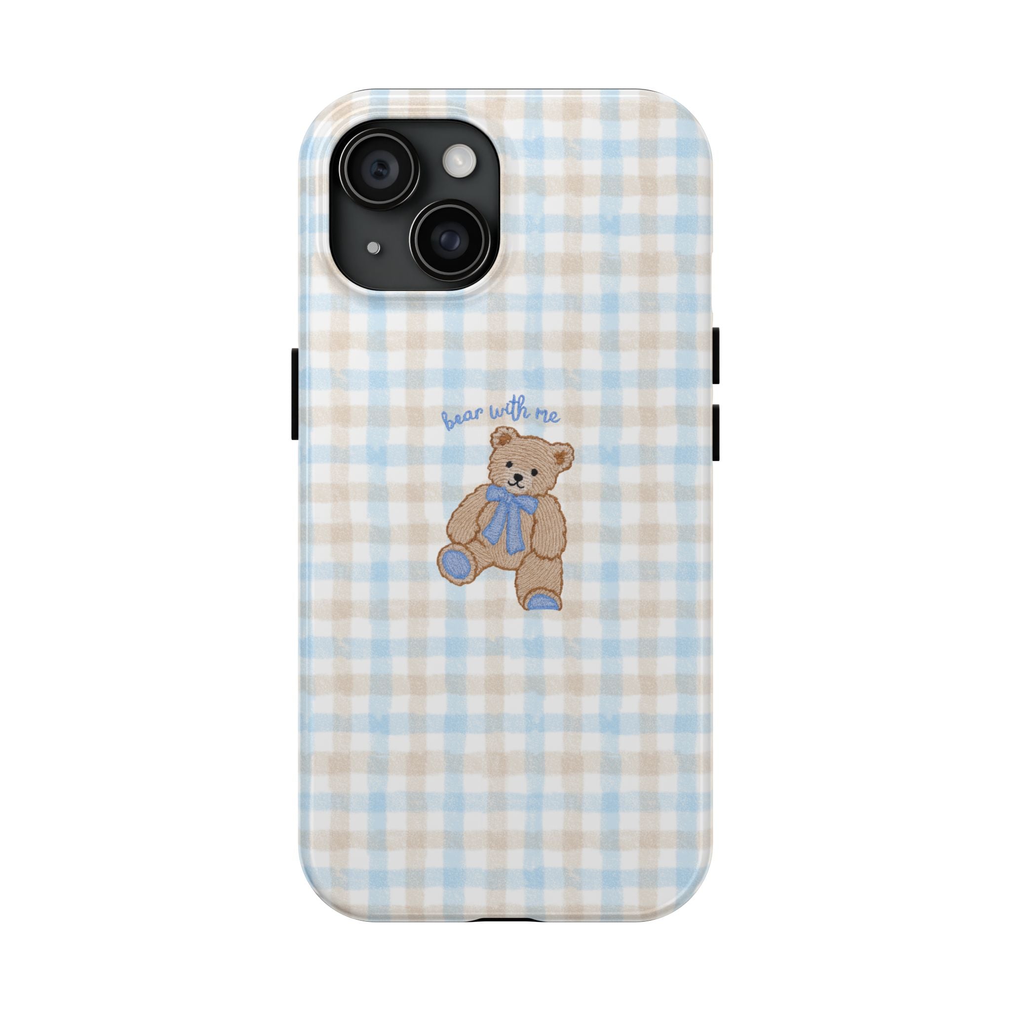 GINGHAM BEAR WITH ME PHONE CASE