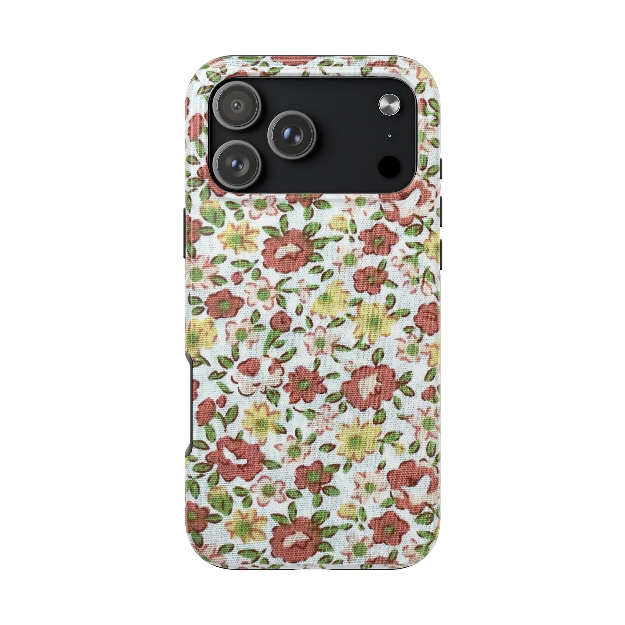 COUNTRY ORANGE BROWN FLORAL PHONE CASE