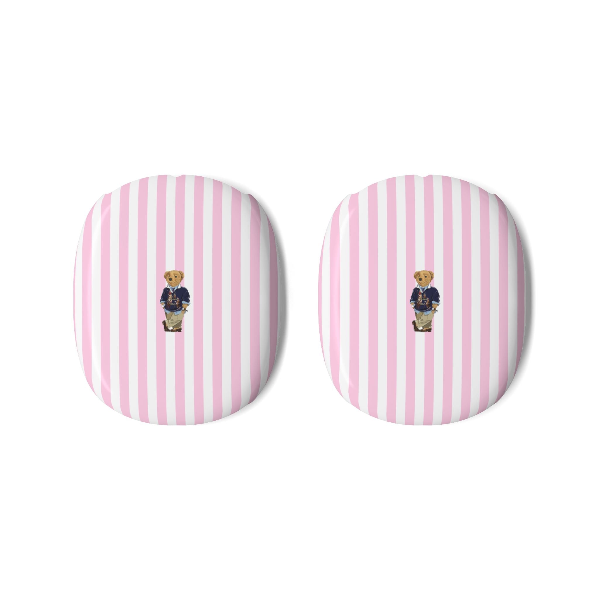 PINK STRIPES RL TEDDY BEAR AIRPODS MAX CASE COVERS