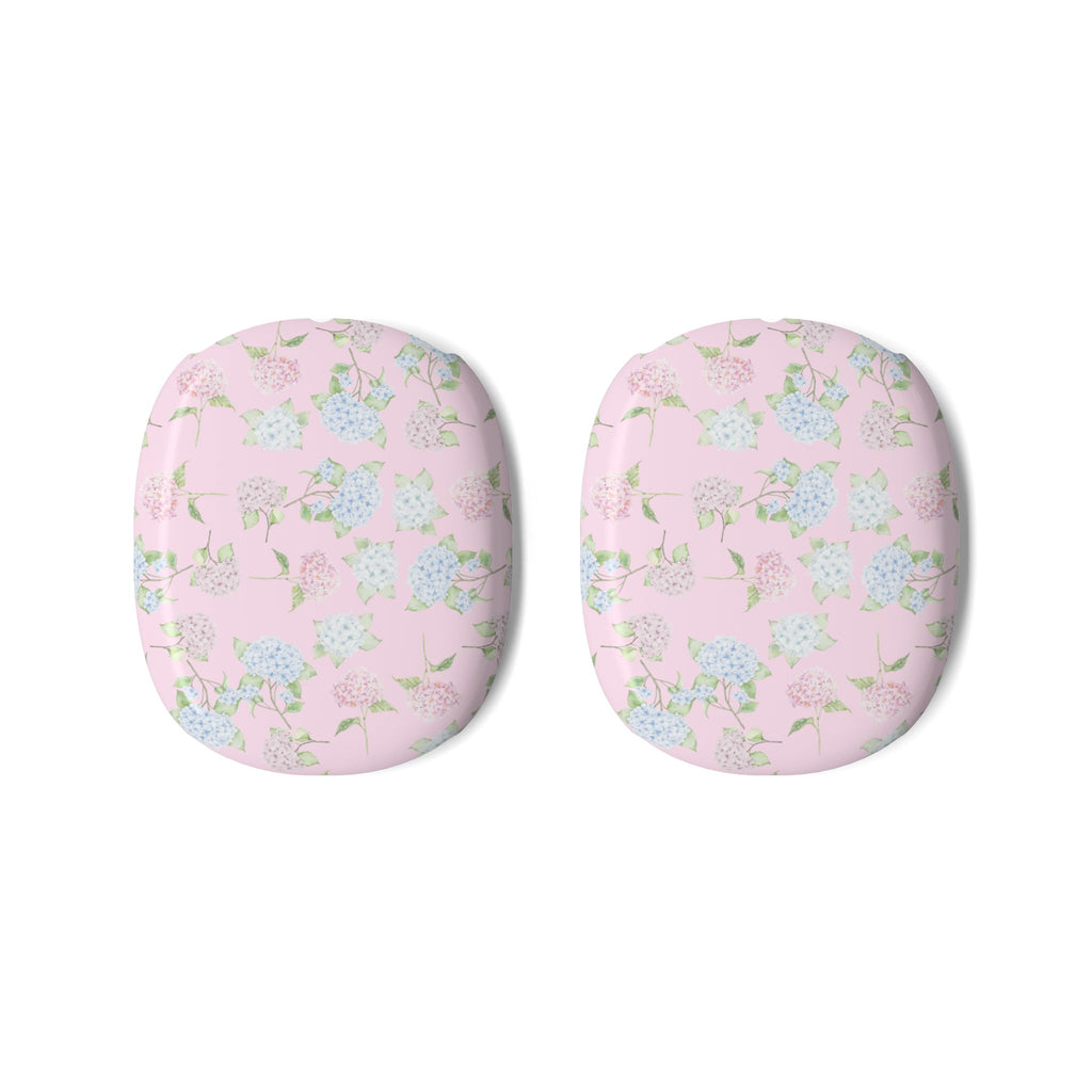 PINK HYDRANGEA FLORAL AIRPODS MAX CASE COVERS