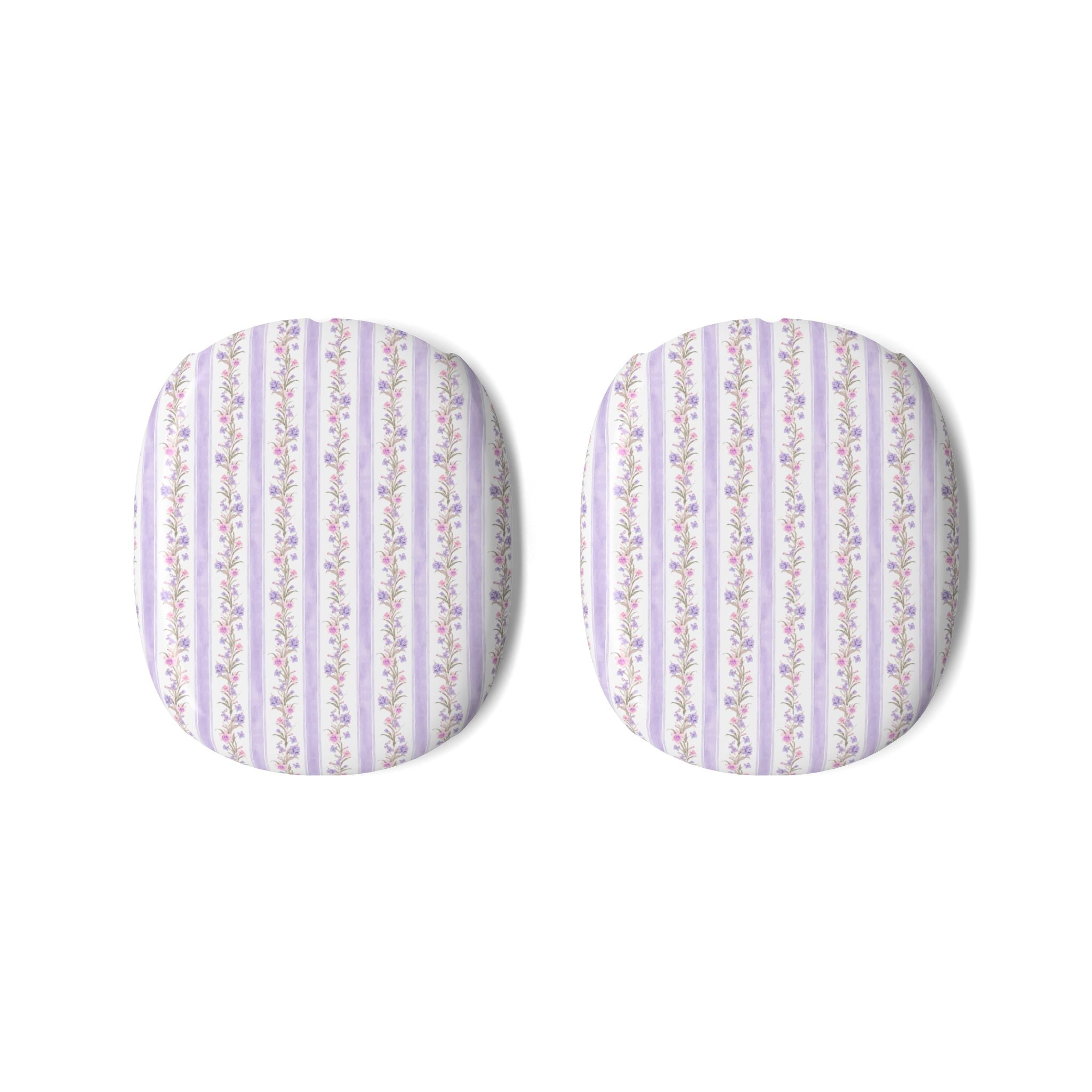 PURPLE STRIPES FLORAL AIRPODS MAX CASE COVERS