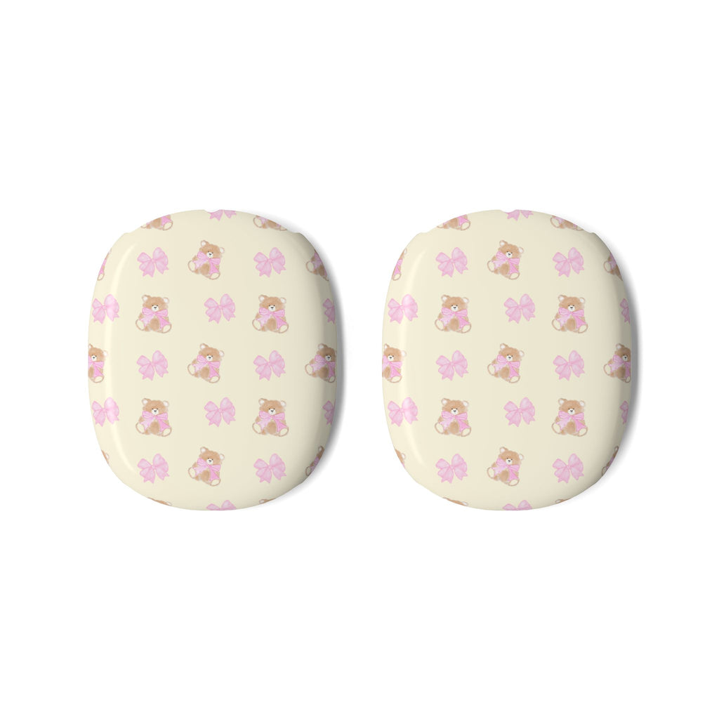 TEDDY BEAR PINK BOW AIRPODS MAX CASE COVERS