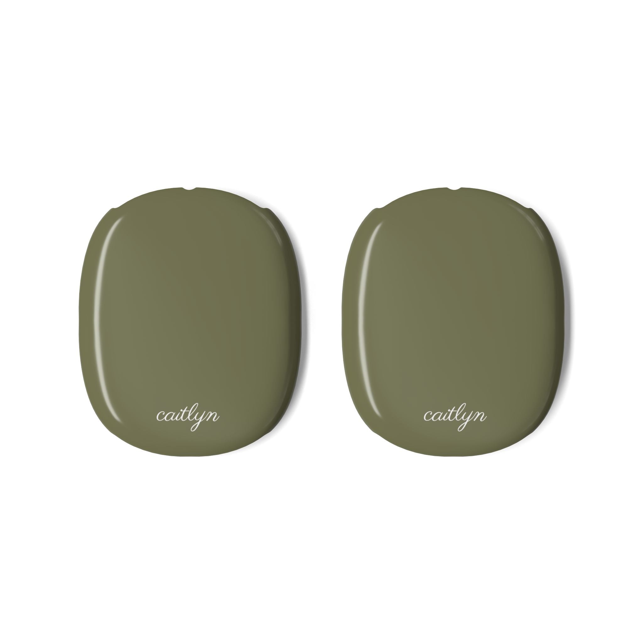 CUSTOM PERSONALIZED NAME OLIVE GREEN AIRPODS MAX CASE COVERS