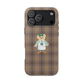 BROWN PLAID RALPHS COFFEE RL TEDDY BEAR PHONE CASE