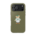 GREEN POLKA DOTS RALPHS COFFEE RL TEDDY BEAR PHONE CASE