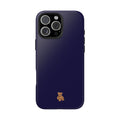 NAVY BLUE MINI TEDDY BEAR PHONE CASE
