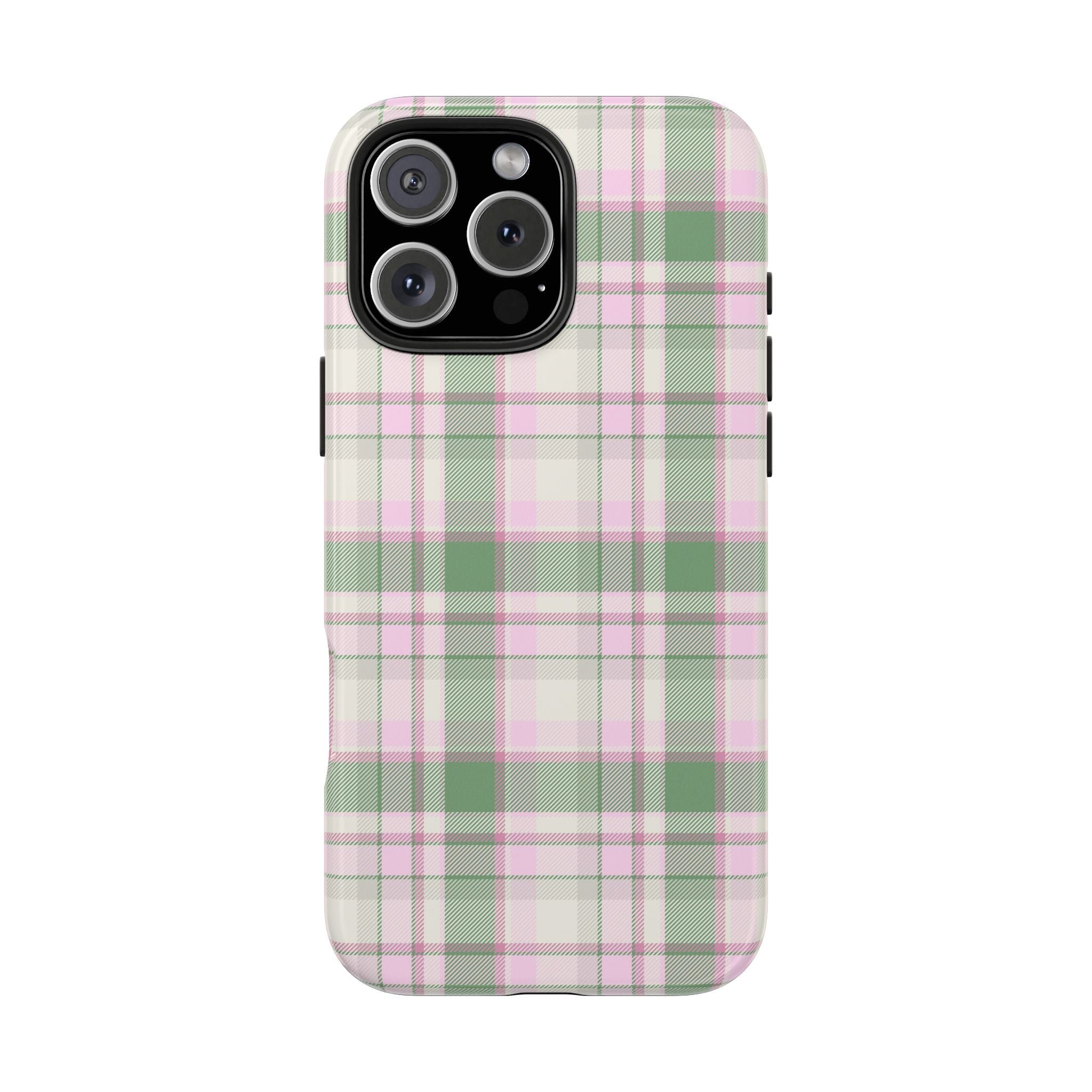 GREEN PLAID FLANNEL COUNTRYSIDE PHONE CASE