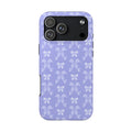 PURPLE COQUETTE BOWS PHONE CASE