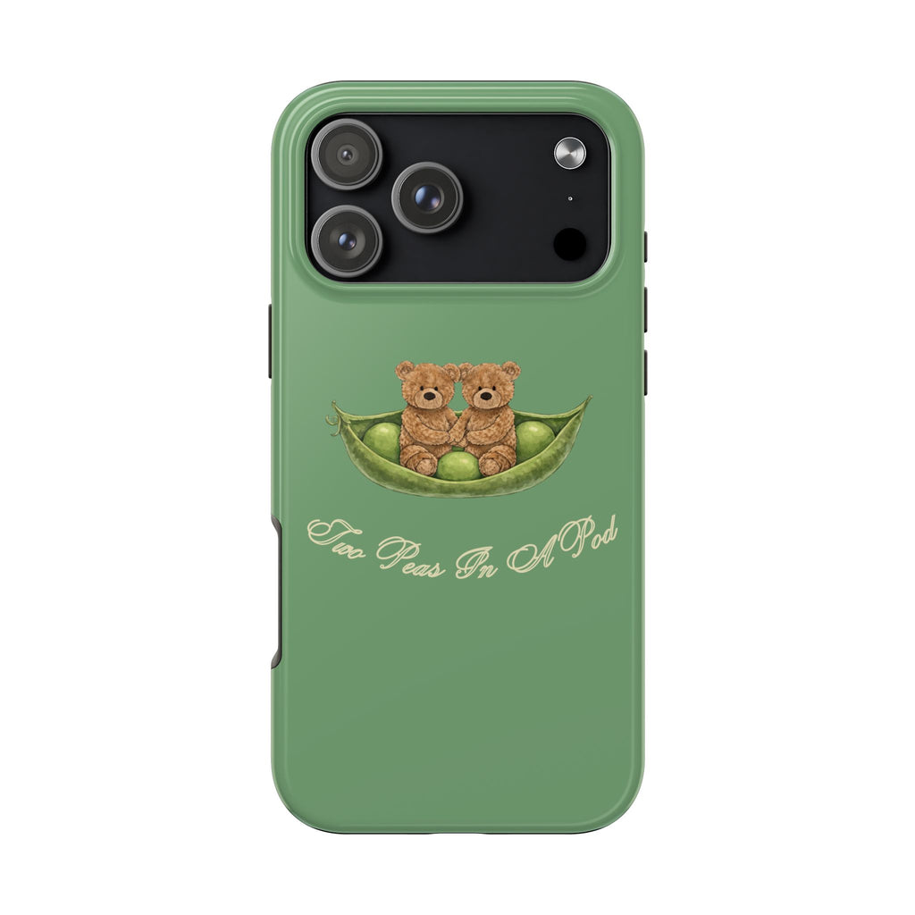 TWO PEAS IN A POD TEDDY BEAR PHONE CASE