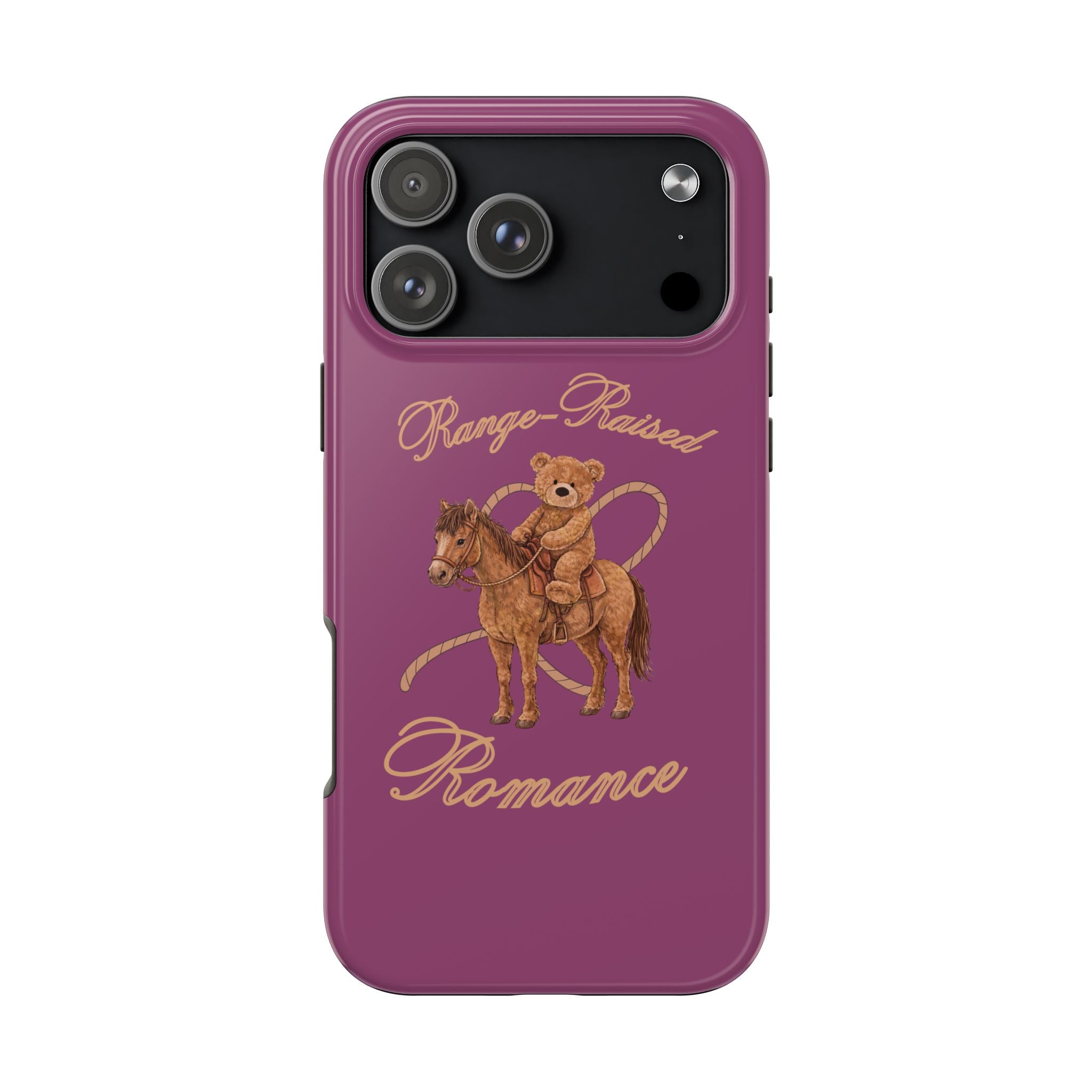 RANGE-RAISED ROMANCE TEDDY BEAR PHONE CASE