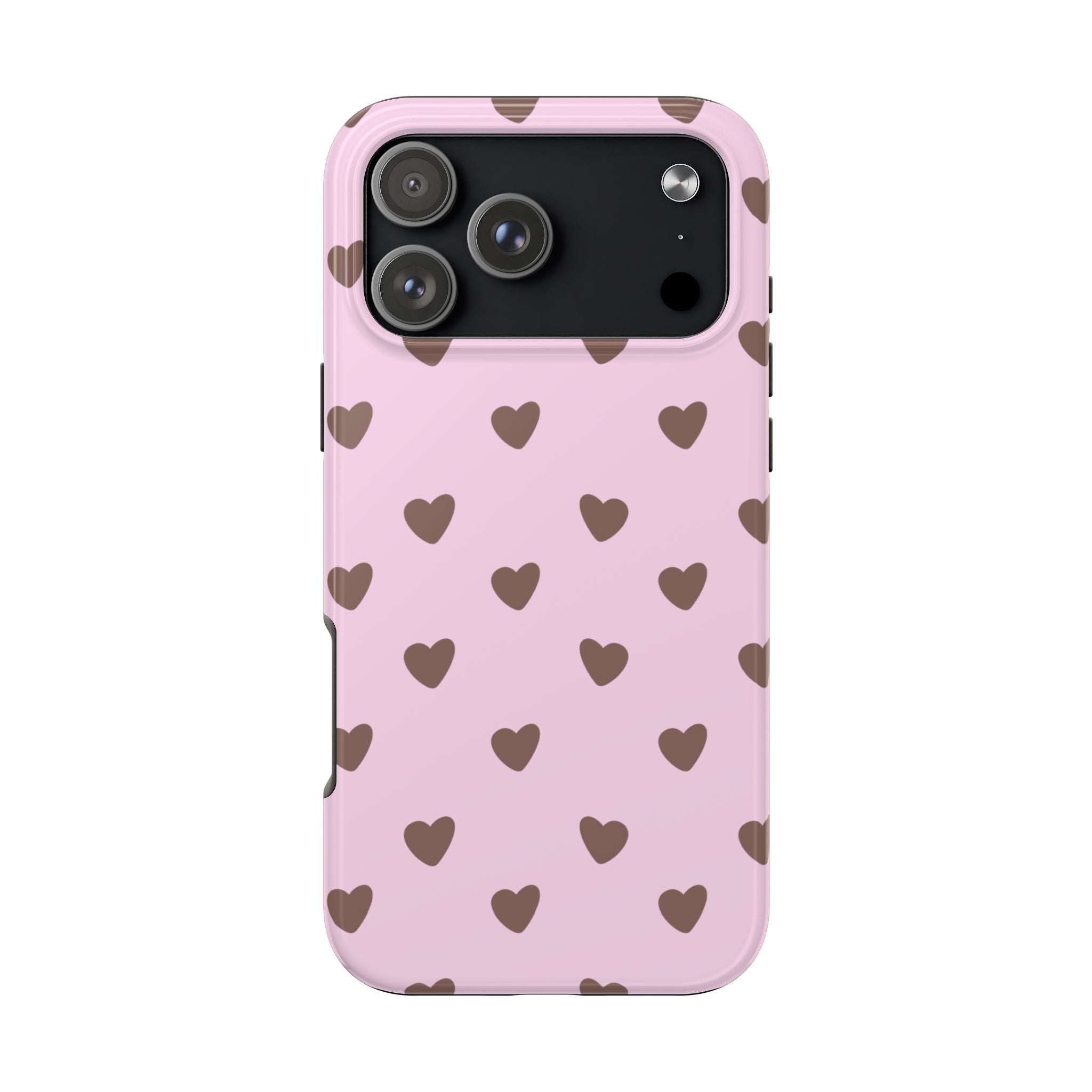 PINK DOTTY ABOUT YOU HEARTS PHONE CASE