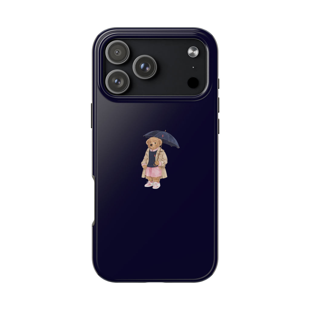 NAVY BLUE RL TEDDY BEAR PHONE CASE