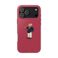 RED RL TEDDY BEAR CLASSIC MARINE PHONE CASE