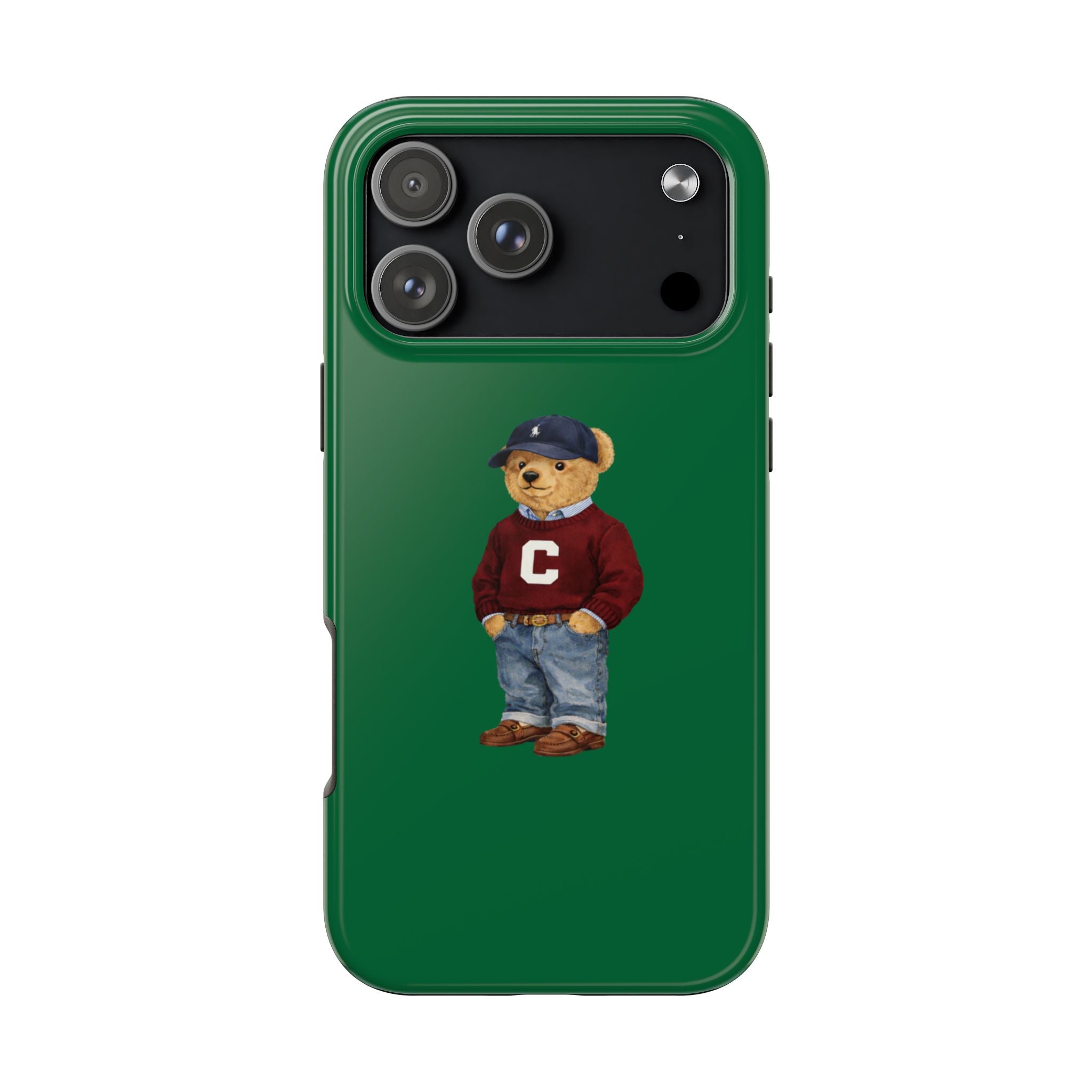 PERSONALIZED CUSTOM VARSITY LETTER RL TEDDY BEAR PHONE CASE