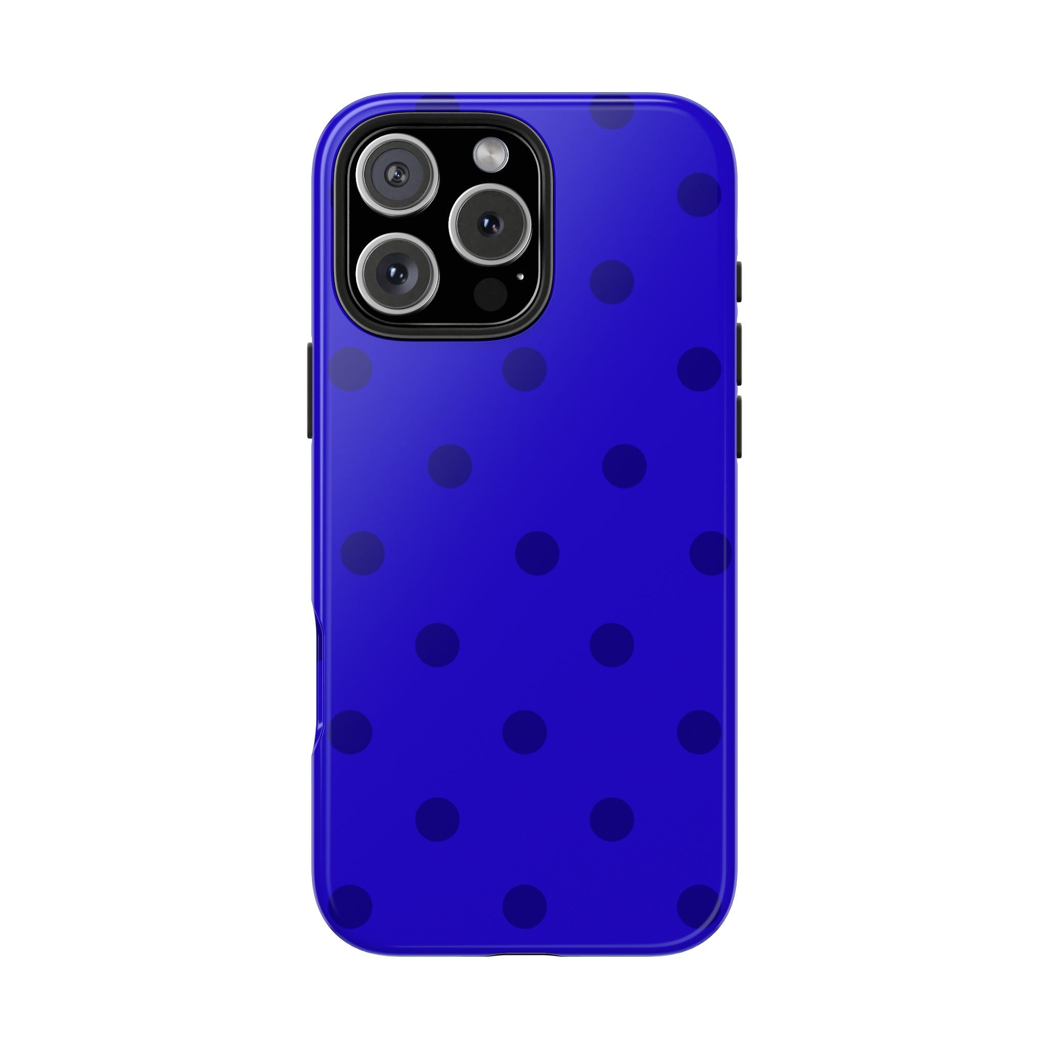 ROYAL BLUE POLKA DOTS PHONE CASE
