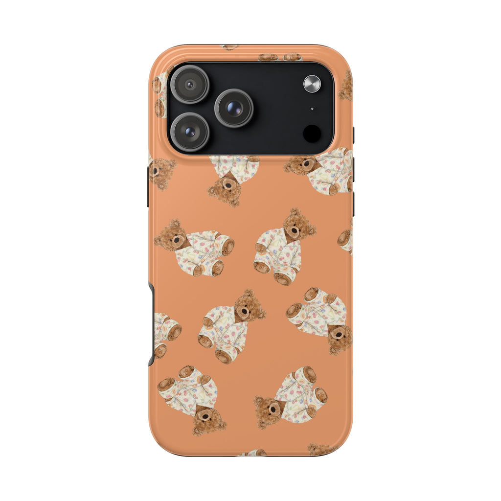 ORANGE FRUIT PAJAMAS TEDDY BEARS PHONE CASE