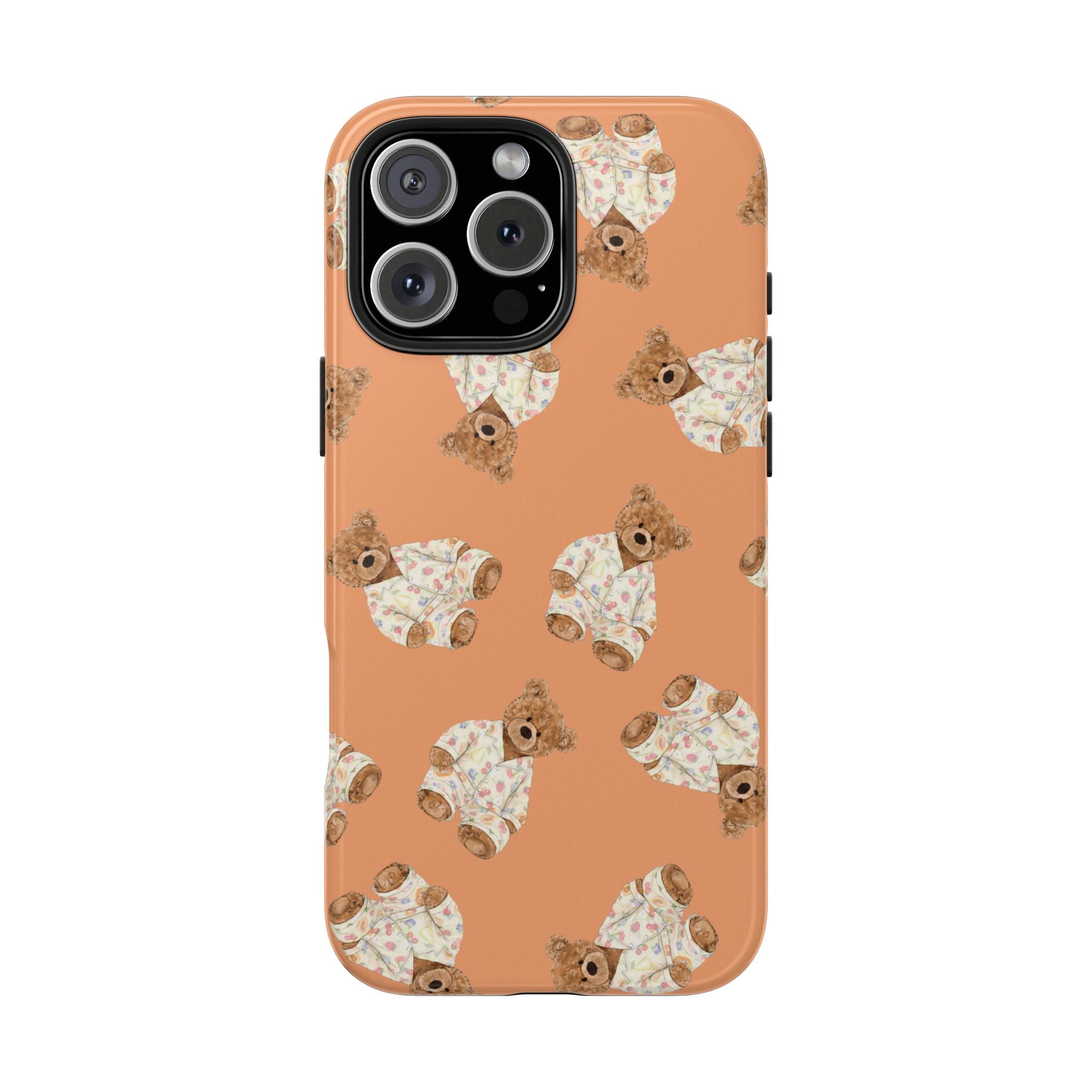 ORANGE FRUIT PAJAMAS TEDDY BEARS PHONE CASE