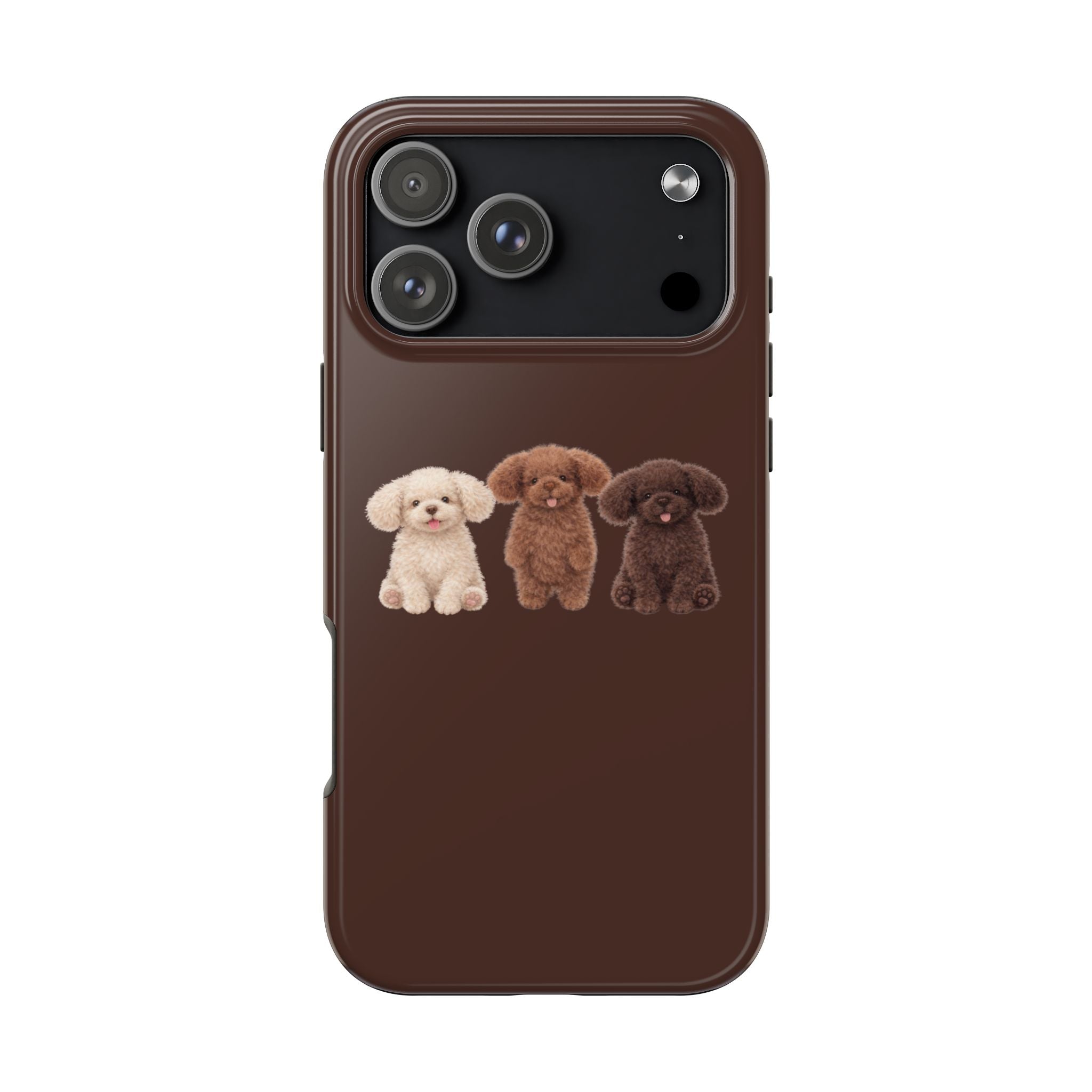 BROWN PUPPIES PHONE CASE