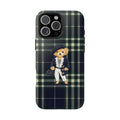 NAVY BLUE CLASSIC PLAID RL TEDDY BEAR PHONE CASE