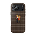 BROWN PLAID RL PRETTY WOMAN VALENTINE TEDDY BEARS PHONE CASE