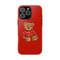 RED SWEATER TEDDY BEAR PHONE CASE