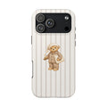BROWN STRIPES NIGHT CAP TEDDY BEAR PHONE CASE
