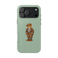 COUNTRY CLUB STRIPES RL TEDDY BEAR PHONE CASE