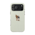 GREEN STRIPES RL POLO TEDDY BEAR HORSE PHONE CASE
