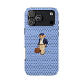 BLUE POLKA DOTS RL TEDDY BEAR PHONE CASE