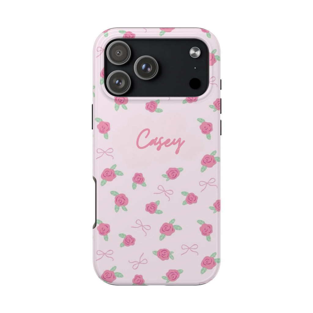 PERSONALIZED NAME CUSTOM ROSEBUDS PHONE CASE