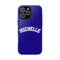 PERSONALIZED NAME CUSTOM NAVY VARSITY PHONE CASE