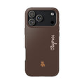 PERSONALIZED NAME CUSTOM BROWN MINI BEAR PHONE CASE
