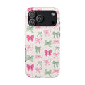 BEIGE MULTIBOW COQUETTE PHONE CASE